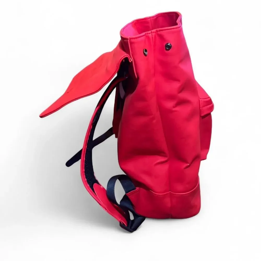 Hunter x Target Red Rubber Backpack NWT Waterproof Festival Bag Logo